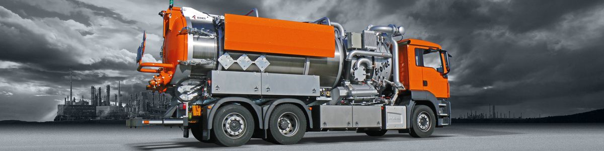 Vakuumfahrzeuge / Saugwagen nass für die industrielle Handhabung von Flüssigkeiten